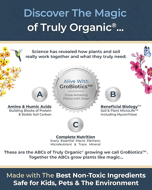 Organic Plant Magic - Fast-Acting Water Soluble Plant Food - All-Purpose Fertilizer Concentrate for Flower, Vegetable, Herb, Fruit Tree, Garden & Indoor Houseplants [One 1/2 lb Bag]