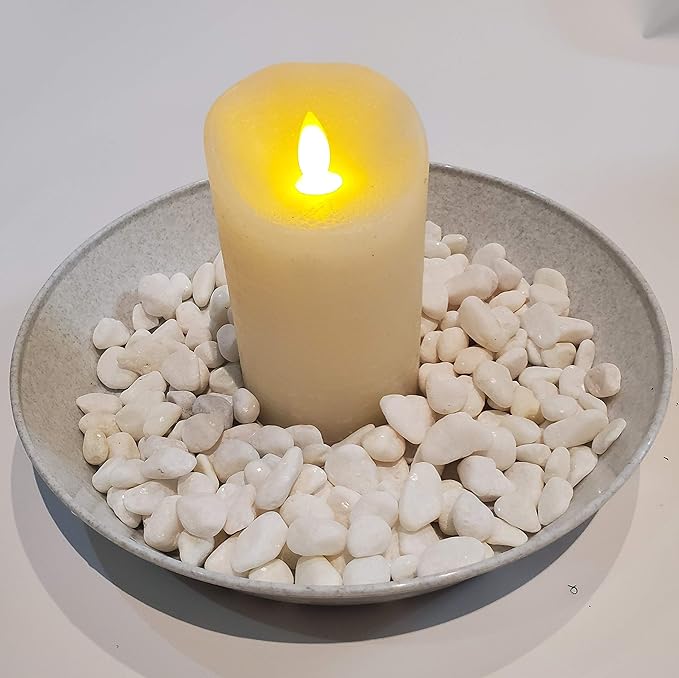 5 14 Inch (12.14in Base) Plant Saucers - White Granite Colored Polypropylene Made in USA