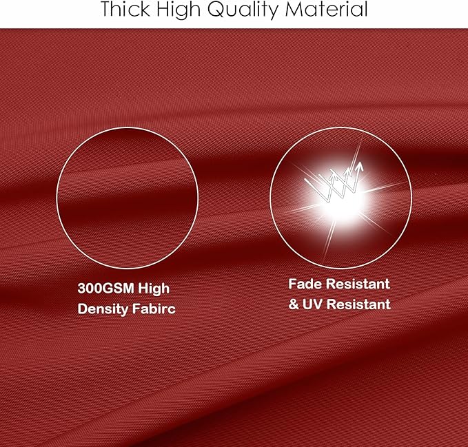 idee-home Outdoor Chair Cushions Set of 4, Thick 17" x 17" x 3" Patio Chair Cushions for Outdoor Furniture Waterproof with Ties, Seat Cushion, Patio Chair Pads Dining Chair Spice