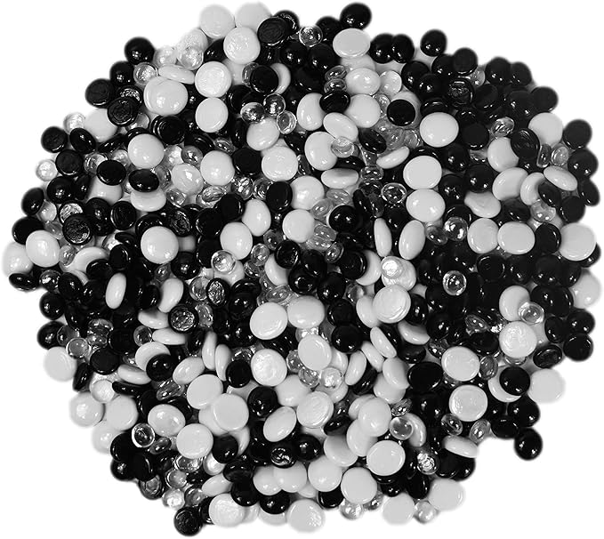 84 Ounces of Decorative Stones Perfect for Aquariums, Vase Fillers, Table Scatter, Scrapbooking and Much More! Beautiful Gems! (Panacea Tuxedo Gems)