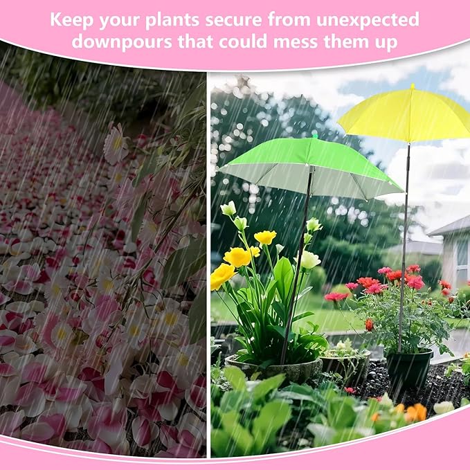 Plant Umbrellas for Outdoor Plants, Garden Umbrella Shade for Potted Plants and Garden Beds, Provide Shade to ‌Defend Plants From Blazing Sun