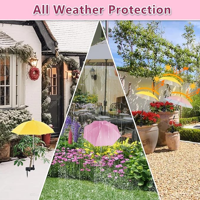 2Pcs Adjustable Plant Shade Umbrella for Outdoor Plants, Plants Shade Cover, Sun Shade Cloth for Plants, Potted Plants, Garden Beds
