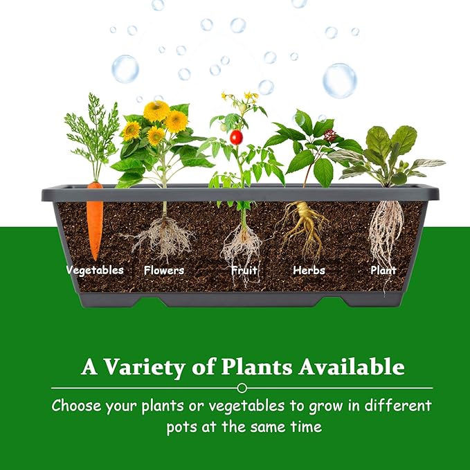 S AFSTAR 5-Tier Vertical Garden Planter, 5-Layer Raised Garden Bed with 5 Detachable Planter Boxes & Metal Frame, Indoor Outdoor Elevated Planting Containers for Flower Vegetables Fruit Herbs