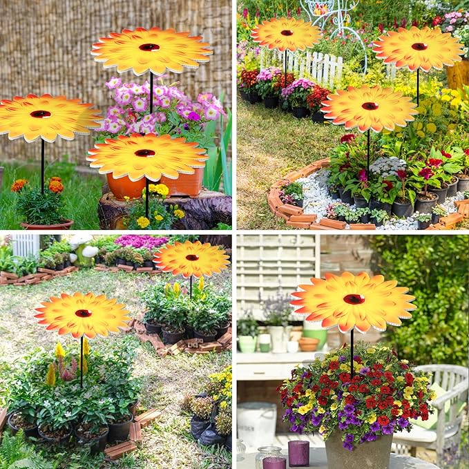 6 Pack Outdoor Small Plant Sunshade 12 Inch Garden Sunshade Tray Provides Shade to Protect Plants from The Hot Sun Umbrella for Potted Live Decor