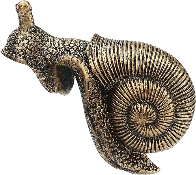 Vintage Resin Snail Planter Pot Hugger Flower Figurine, Climbing Statue and Vase Miniature Fairy Garden Terrarium Decor, Resin Art Patio Lawn Yard Outdoor Fence Hanger Animal Ornament, Bronze