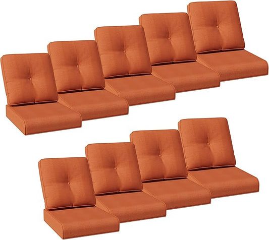 Joyside Outdoor Chair Cushions Set, 22x25/22x24 Inch Patio Furniture Deep Seat Cushions, Water Resistant & Thick Cushion, Outdoor Replacement Cushions for Seat and Sofa