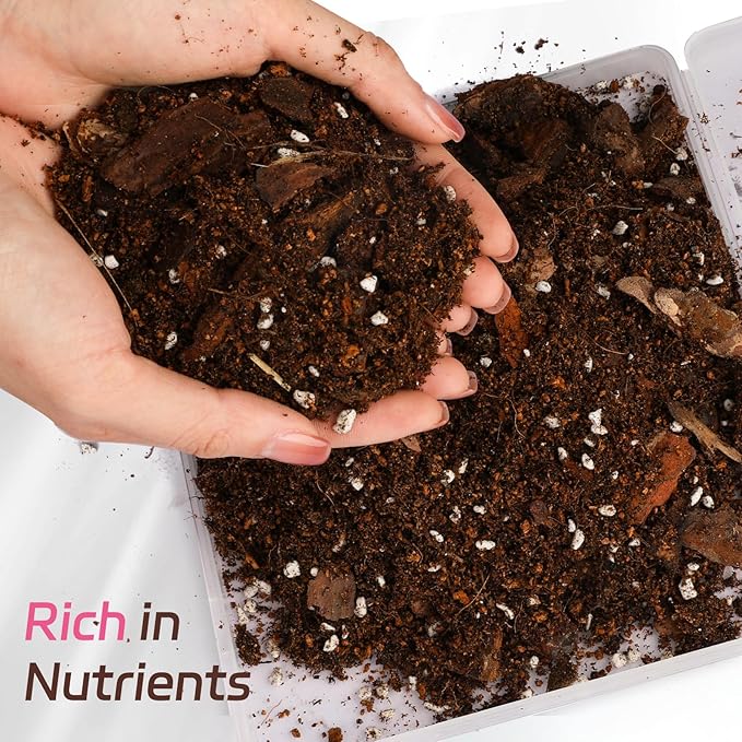 Organic Rose Soil Mix, Indoor Plants Potting Mix for All Potted Rose, Grow Healthy houseplants Indoors