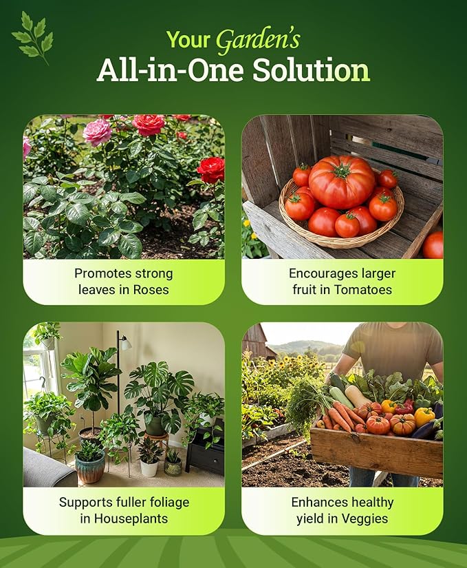 FoxFarm Grow Big Liquid Plant Food - Bloom Fertilizer for Flowers, Fruits, and Vegetables, Perfect for Indoor & Outdoor Potted Plants, NPK 6-4-4 (Quart)