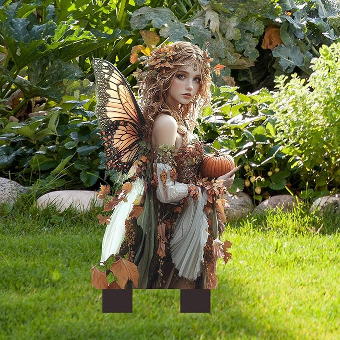 Pumpkin Elf-2 Bohemian Flower Pot Decor - Fairy Planter Pots for Home or Garden