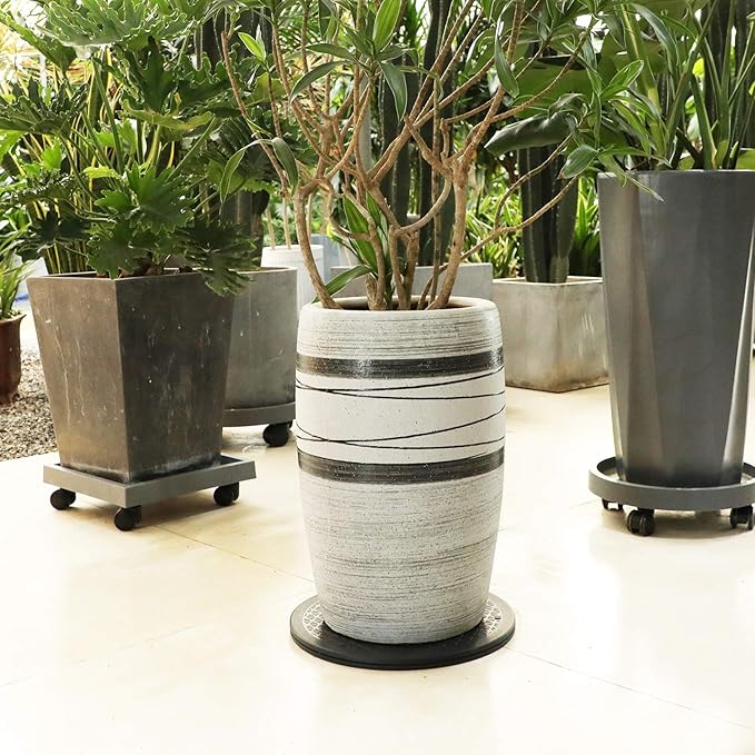 12" Bonsai Turntable Heavy Duty Rotating Garden Swivel Stand for Easy Trimming and Displaying Potted Plant