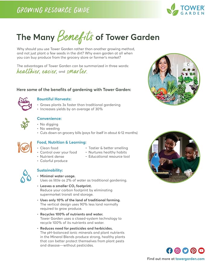 Tower Garden Flex Deluxe Vertical Aeroponic Planter