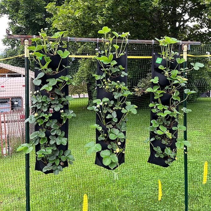 New Upgraded Deeper and Bigger 7 Pocket Hanging Vertical Garden Wall Planter For Yard Garden Home Decoration