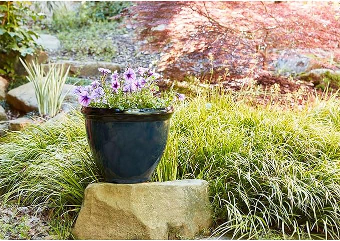 Southern Patio HDR-029755 12" Blue Hritge Planter