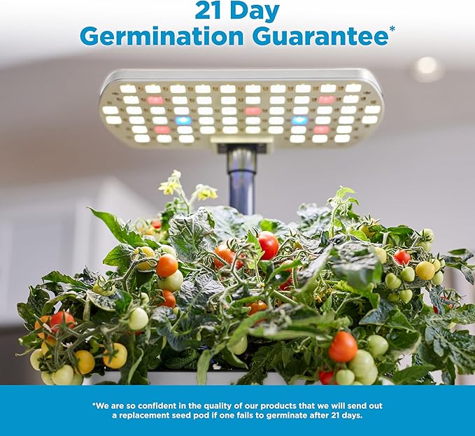 AeroGarden Harvest Lite in Cream, Soil-Free Indoor Hydroponic Garden with LED Grow Light for Year-Round Gardening of up to 6 Herbs and Vegetables