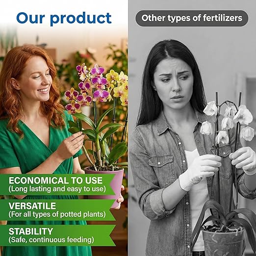 All-Purpose Liquid Plant Food Fertilizer for Orchids & House Plants | Concentrated Nutrient Solution for Indoor & Outdoor Plants | Promotes Vibrant Blooms, Strong Roots & Lush Foliage | Made in USA