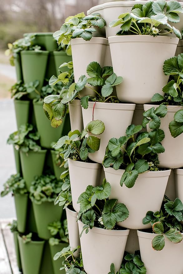 Greenstalk 7 Tier Leaf Planter (Stunning Stone)