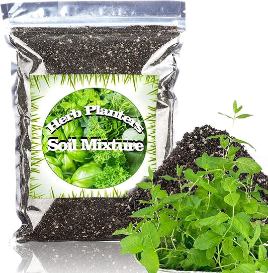 Organic Potting Soil Mix 10qt for All Indoor & Outdoor Small Containers Including Herbs, Vegetables, and Flowers