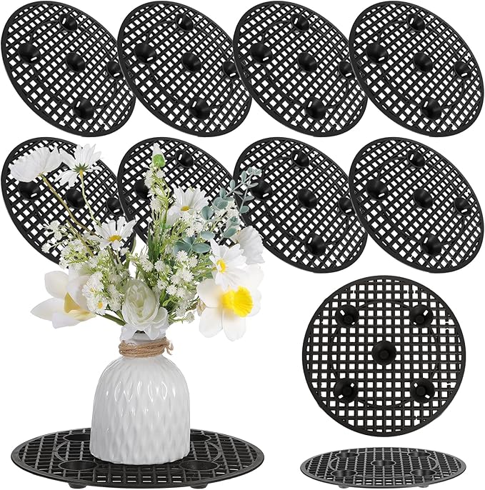 Yolev 8 Pcs Plants Pot Elevator,12 Inch Plastic Flower Plant Stands Patio & Deck Floor Protector,Plant Level Pot Elevator for Indoor Outdoor Garden Flower Floor Patio Deck from Damage and Rot