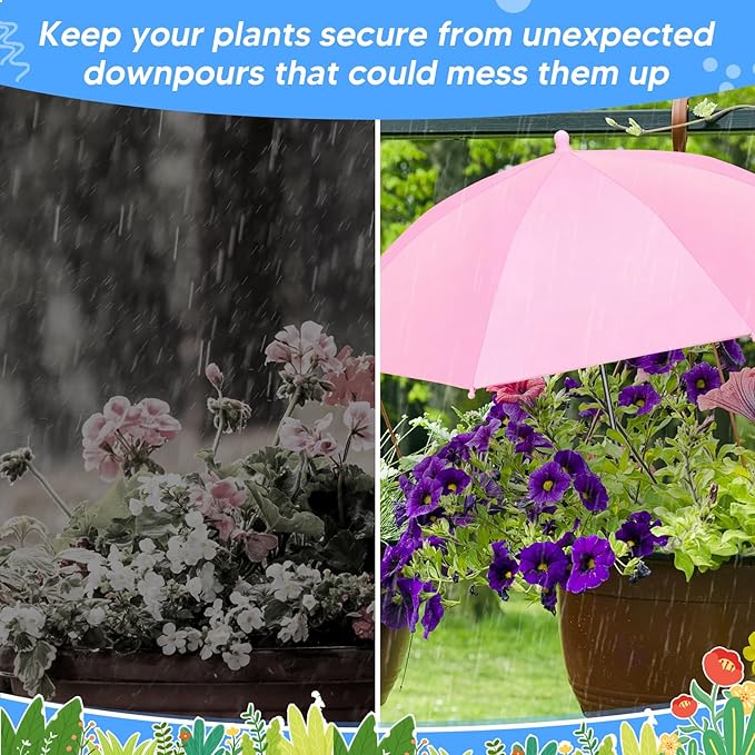 Adjustable Plant Umbrellas for Outdoor Plants, Large Garden Sun Shade Covers for Plants Plants Shade Cover, Higher Sun Shade for Plants, Potted Plant, Garden Beds