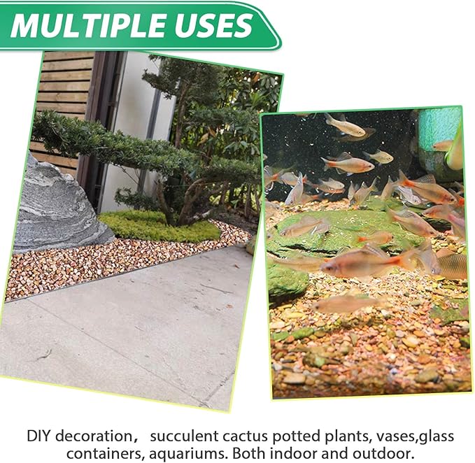 Succulent Rocks for Plants Tiny Pebbles for Planters 2.8LB Pea Gravel Bulk Course Sand Soil Small Decorative Stones for Indoor Bonsai Pots Cactus Top Dressing Aquarium Garden Landscape, Red