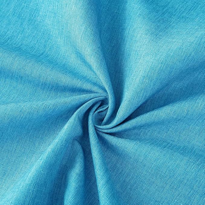 Outdoor Tablecloth Wrinkle-Free Stain Resistant Waterproof Polyester Fabric Table Cover with Zipper Umbrella Hole for Picnic/Party/Dinner/Patio Garden(60inch Round,Zippered,Aqua)