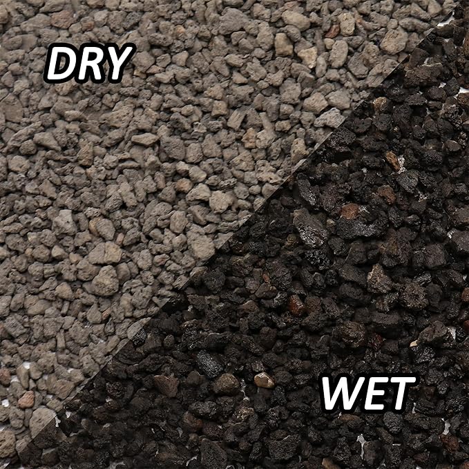 Volcanic Rock for Plants. Black Color Lava Rock. 1/5 Inch - 10 lbs for Potting Soil, Succulents, Pots, Plants, Gardening, Indoor, Crafting, Vase Fillers (Mini, Horticultural - Black Lava, 10)