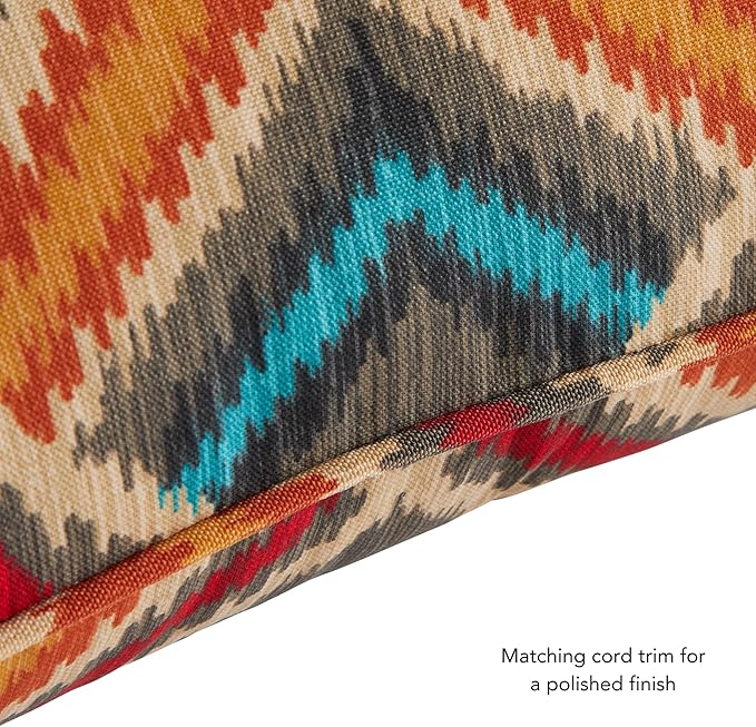 Greendale Home Fashions 2-Piece Outdoor Deep Seat Cushion Set, Aztec