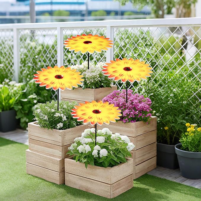 4 Pack Outdoor Small Plant Sunshade 12 Inch Garden Sunshade Tray Provides Shade to Protect Plants from The Hot Sun Umbrella for Potted Live Decor