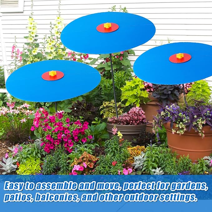 3 Pack 16.5 Inch Plant Shades Umbrellas for Outdoor Plants Garden Plant Shade Cover Sunblock Umbrellas for Potted Plants Garden Beds Protection
