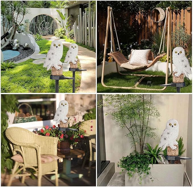 Eagle Solar Garden Lights - Outdoor Decor with LED Path Lights, Animal Statue