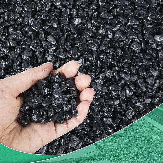 Succulent Rocks for Plants Tiny Pebbles for Planters 11.8LB Pea Gravel Bulk Course Sand Soil Small Decorative Stones for Indoor Bonsai Pots Cactus Top Dressing Aquarium Garden Landscape Black