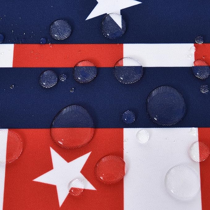 Waterproof July 4th Tablecloth Fabric - Rectangle 58x84 Inch Classic Gingham USA Themed Table Cloth for Indoor/Outdoor Use - Washable Table Cover for Kitchen, BBQs, and Parties