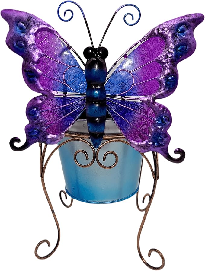 Butterfly Flower Pot,Outdoor Flower Planters,Planter-Lawn & Garden DÉCOR,Planter with Drainage Hole Plant Pots for Cactus and Air Plants for Indoor/Outdoor Use