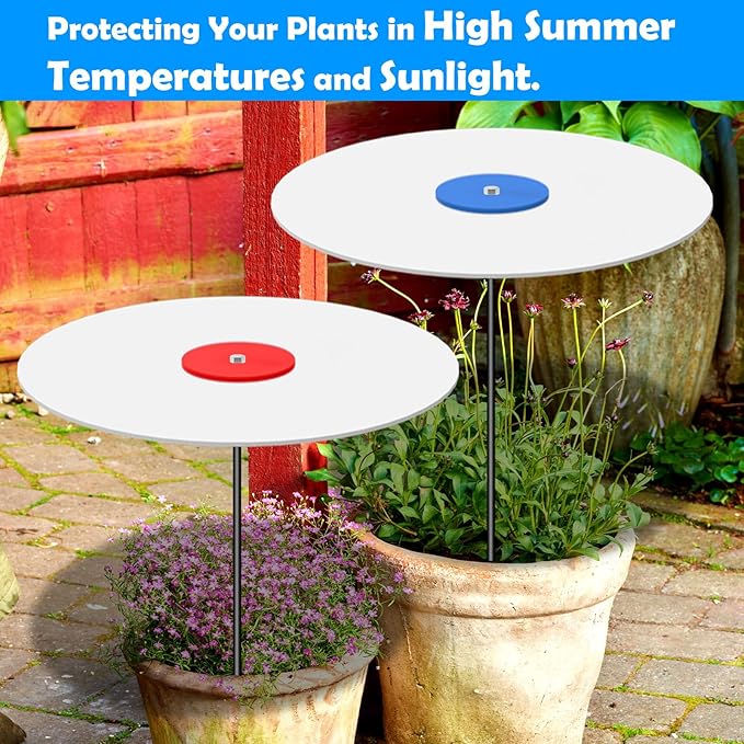 3 Pack Plants Shade Cover for Outdoor Plants, 65% Sunblock Shade Cloth Outdoor, Garden Shade Disk Umbrella, Sun Shade for Plants, Prefect for Your Garden, Potted Plant, Live Plant Outdoor