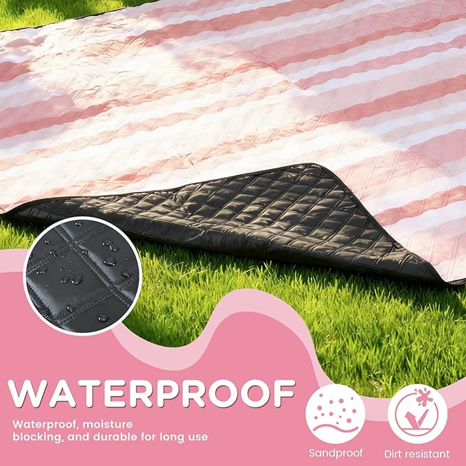Waterproof Picnic Blanket Outdoor Girlfriend Gf Gifts for Her Women Sweetest Day Boyfriend 1 One Year Anniversary Meaningful Cute Romantic Xmas First Valentines Men Him Bf