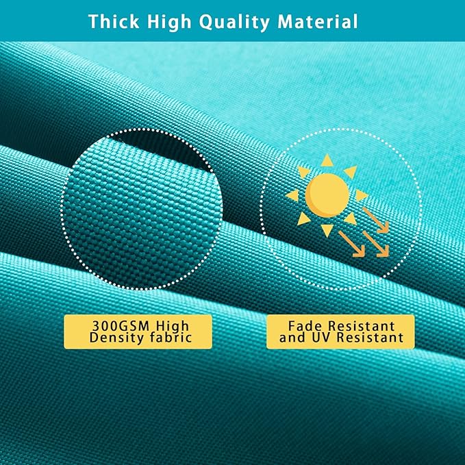 idee-home Outdoor Bench Cushion Waterproof, Bench Cushions for Outdoor Furniture, Patio Porch Swing Replacement Seat Pad with Ties for Garden Backyard, 36 x 18 Inch