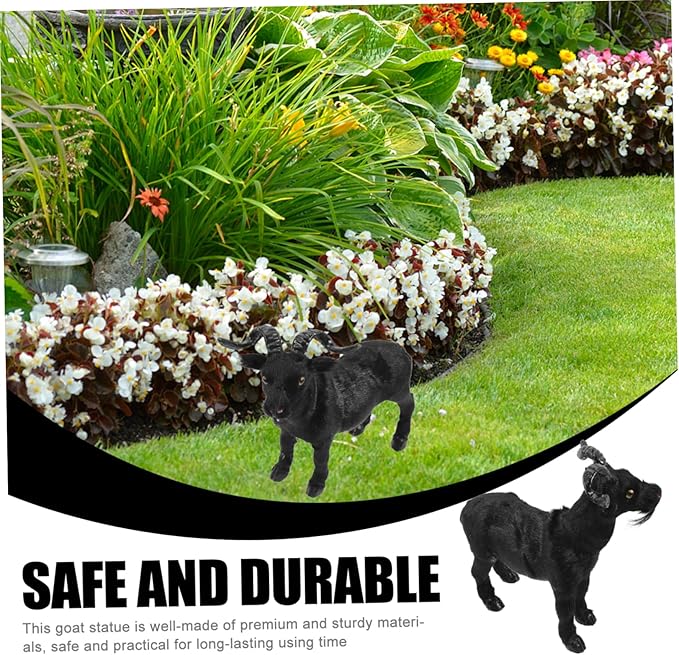Artificial Goat Sculpture Charming Outdoor Garden Statue Fun Farm Goat Ornament for Home Decor Premium Quality for Relaxing Atmosphere