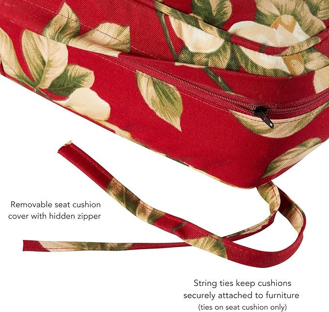Greendale Home Fashions 2-Piece Outdoor Deep Seat Cushion Set, Tuscan Floral