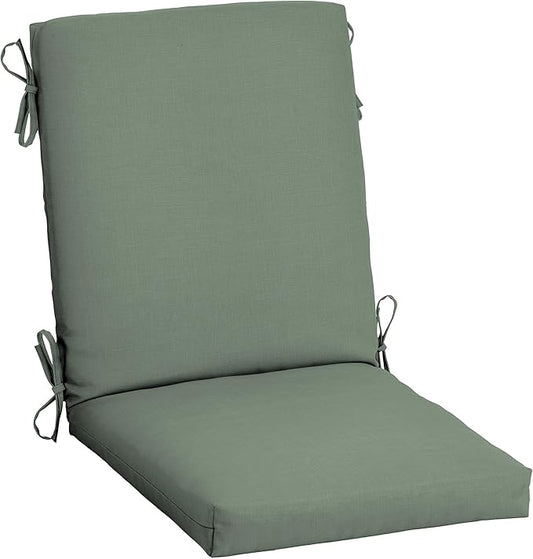 Arden earthFIBER Outdoor Dining Chair Cushion, 20 x 20, Rain-Proof, Fade Resistant, Sage Green Texture