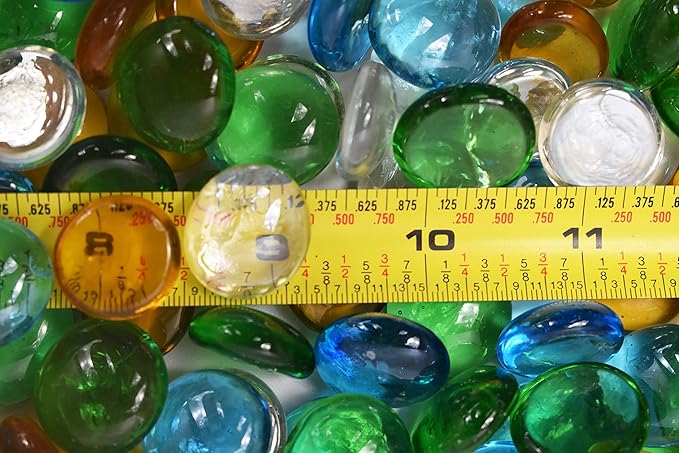 Around 2 Pounds of Decorative Stones Perfect for Aquariums, Vase Fillers, Table Scatter, Scrapbooking and Much More! Beautiful Gems! (Panacea Coastal Mix)