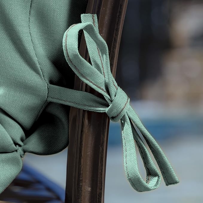 Arden Outdoor Chair Cushion, 21 x 20, Rain-Proof, Fade Resistant 20 x 21, Aqua Leala
