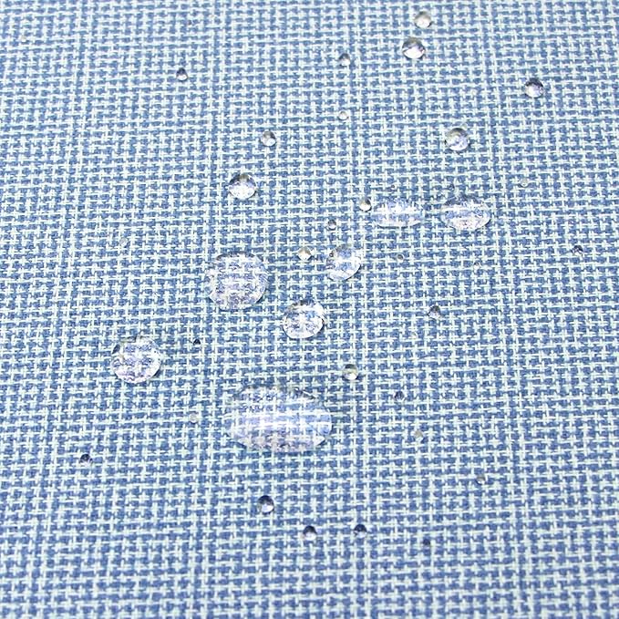 Deep Seat Cushions, Outdoor Cushions, Patio Furniture Cushions, Deep Seat & Back Cushion Patio Cushions for Backyard Couch Sofa Fade Resistant (24x24x4 inches 4 Sets, Light Blue)