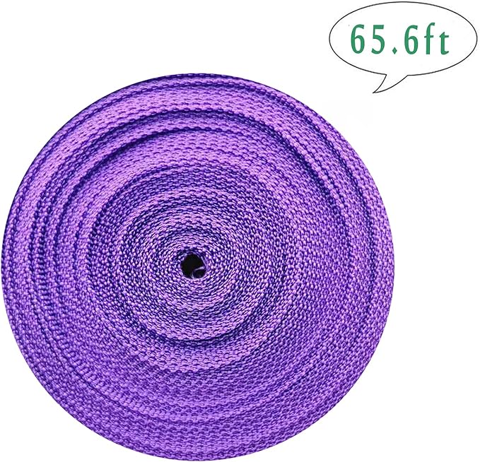1 Roll 65.6 Feet Tree Tie for Plant Support Garden Strap 1 Inch Width Staking and Guying Material 1,800 Lbs Strength (Purple)