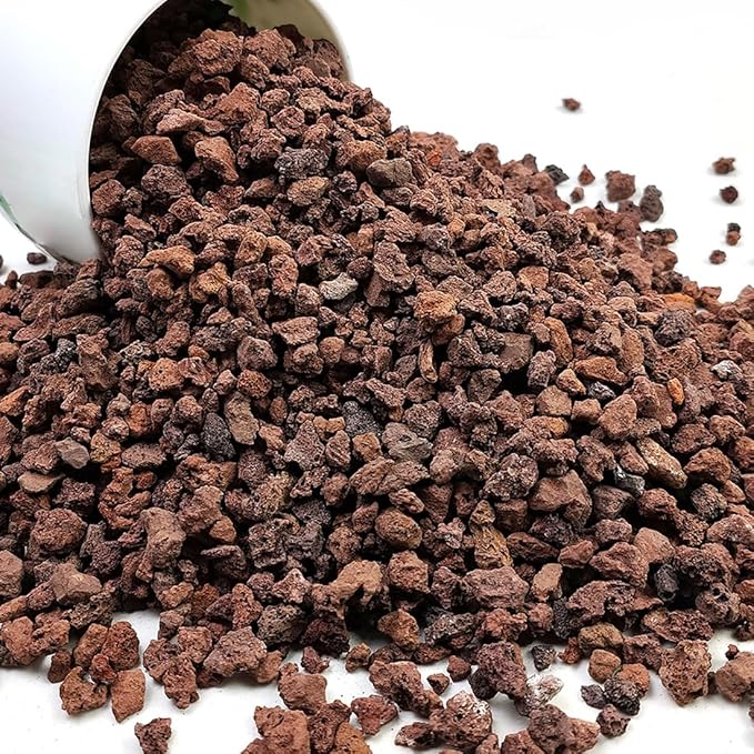 Red Horticultural Lava Rocks for Plants, 2lb Succulents Cactus Bonsai Soil Volcanic Rocks for Aquarium Outdoor Decorative Stones for Craft Projects, Vase Fillers