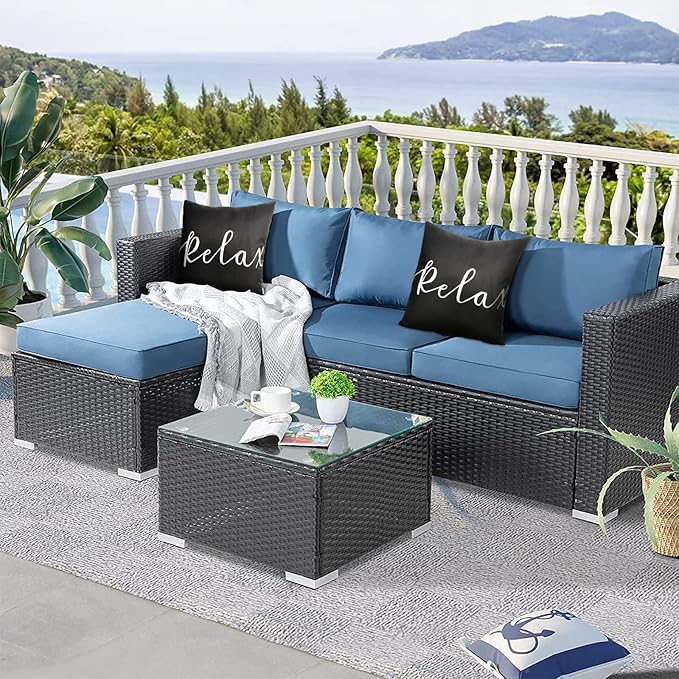 Merrycolor Pack of 2 Black and White Outdoor Waterproof Pillow Covers Relax Decorative Throw Pillow Covers Outdoor Pillows Covers for Patio Furniture Tent Balcony Couch Sofa （Relax 20x20 Inch