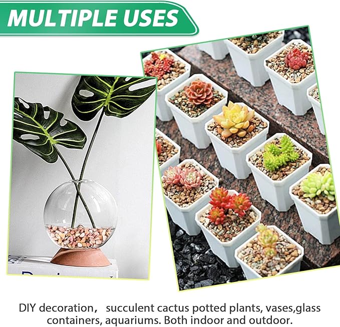Succulent Rocks for Plants Tiny Pebbles for Planters 7.8LB Pea Gravel Bulk Course Sand Soil Small Decorative Stones for Indoor Bonsai Pots Cactus Top Dressing Aquarium Garden Landscape, Red