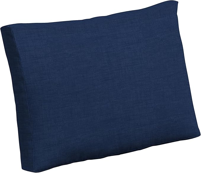ARDEN Outdoor Cushion Pillow Back, 24 x 18, Rain-Proof, Fade Resistant Sapphire Blue Leala