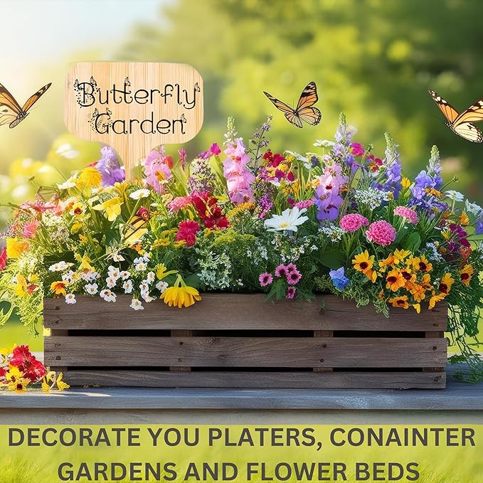 100 Pcs Large 8" Tall Garden Label Plant Signs Eco-Friendly Compostable to Easily Identify Plants, Seeds, Bulbs, Flowers, Vegetables