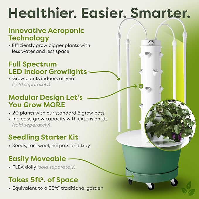 Tower Garden Flex Deluxe Vertical Aeroponic Planter