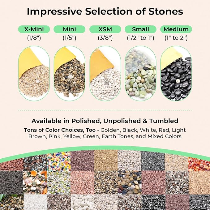 Coarse Sand. Golden Color. 1/8 Inch 10 lbs. for Potting Soil, Succulents, Pots, Plants, Gardening, Indoor, Crafting, Vase Fillers, Landscaping (X-Mini, COARSE Sand - Golden, 10)